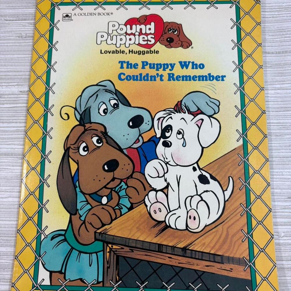 VTG 80S POUND PUPPIES The Puppy who Couldn't Remember book softcover VGUC
